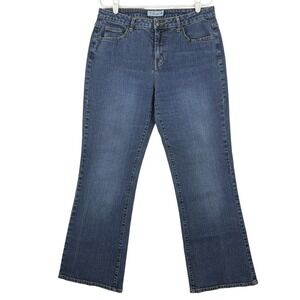 L. A. BLUES Women's Blue Denim Jeans Size 10M Stretch Boot-Cut Mid-Rise Mel Rose